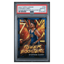 Steph Curry PSA 10 2023 Topps Chrome Power Boosters Blue Black Refractor Card #PB6