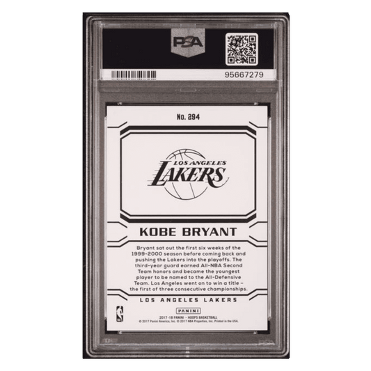 Kobe Bryant PSA 8 2017 Panini Hoops Card #294