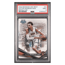 Victor Wembanyama PSA 9 2022 Bowman University Best Refractor Card #51