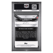 Victor Wembanyama PSA 9 2022 Bowman University Best Refractor Card #51