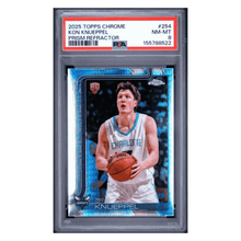 Kon Knueppel PSA 8 2025 Topps Chrome Prism Refractor Rookie RC Card #254