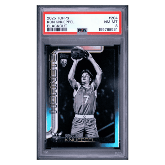 Kon Knueppel PSA 8 2025 Topps Blackout Rookie RC Card #204