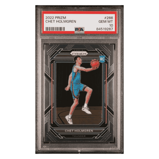 Chet Holmgren PSA 10 2022 Panini Prizm Rookie RC Card #266