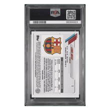 Lionel Messi PSA 10 2020-21 Topps Chrome UEFA Champions League Sapphire Edition Card #1