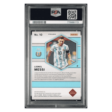 Lionel Messi PSA 9 2021-22 Panini Mosaic FIFA Road To The World Cup Card #10