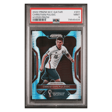 Christian Pulisic PSA 9 2022 Panini Prizm World Cup Qatar Hyper Prizm Card #201
