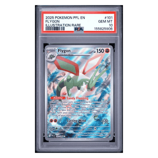 Flygon PSA 10 2025 Pokemon Phantasmal Flames Illustration Rare Card #101