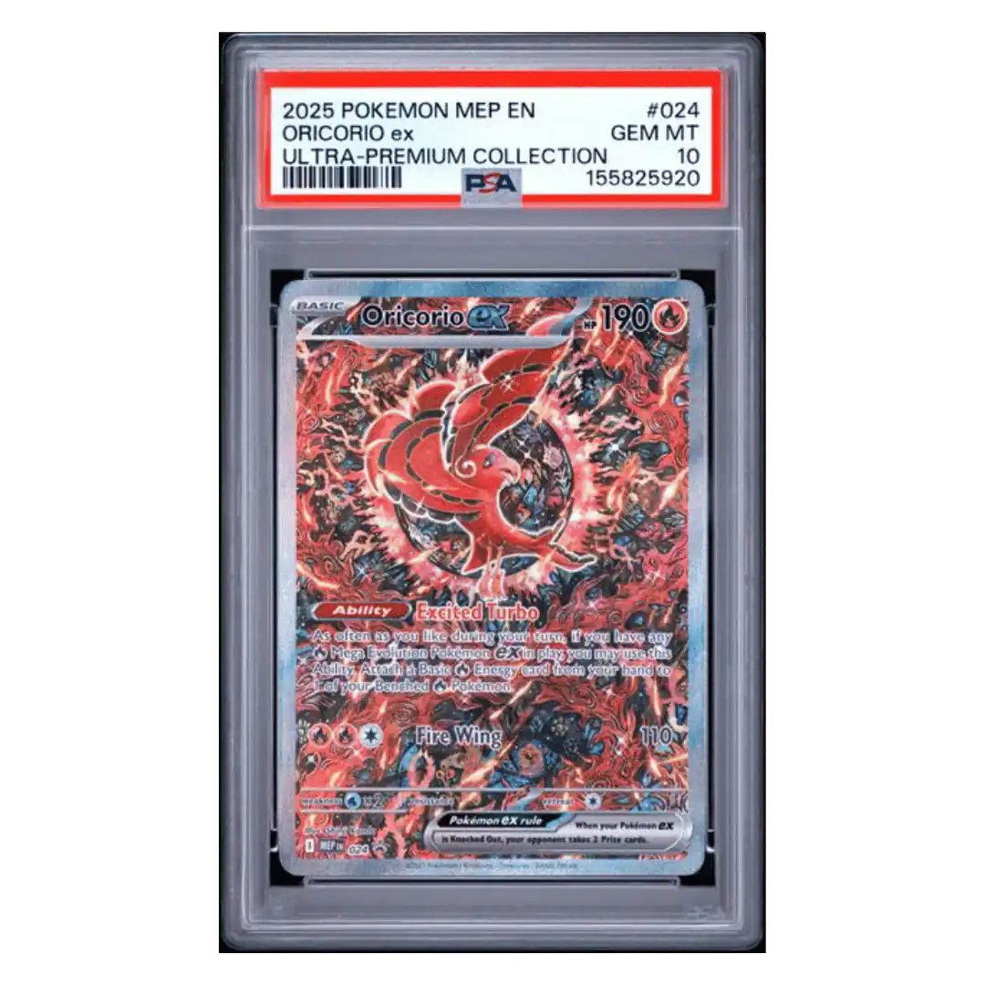 Oricorio ex PSA 10 2025 Pokemon Mega Evolution Black Star Promo Ultra-Premium Collection Card #024