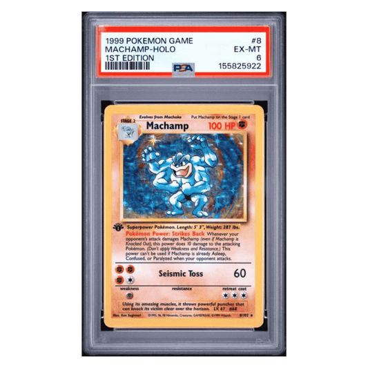 Machamp Holo PSA 6 1999 Pokemon Game 1st Edition Card #8