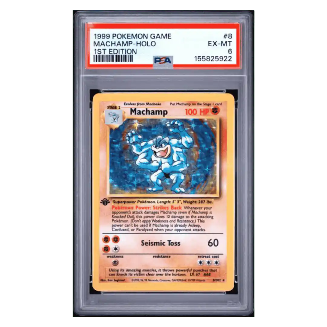 Machamp Holo PSA 6 1999 Pokemon Game 1st Edition Card #8