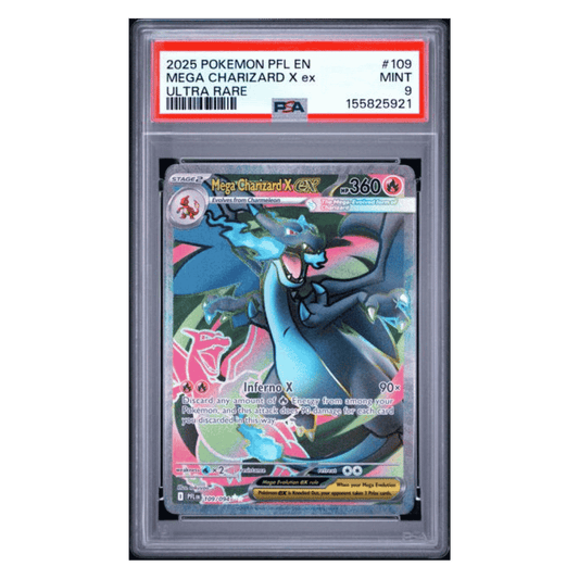 Mega Charizard X ex PSA 9 2025 Pokemon Phantasmal Flames Ultra Rare Card #109