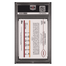 Jayden Daniels PSA 9 2024 Topps Chrome Blue Refractor Rookie RC #d/ 150 Card #201