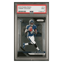 Lamar Jackson PSA 9 2018 Panini Prizm Rookie RC Card #212