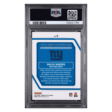 Malik Nabers PSA 9 2024 Panini Donruss Optic Play Action Rookie RC Card #8