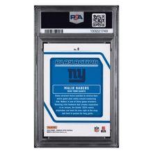 Malik Nabers PSA 9 2024 Panini Donruss Optic Play Action Rookie RC Card #8