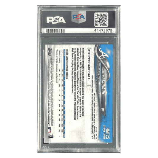 Ronald Acuna Jr PSA 10 2018 Topps Chrome Update Rookie RC Card #HMT25