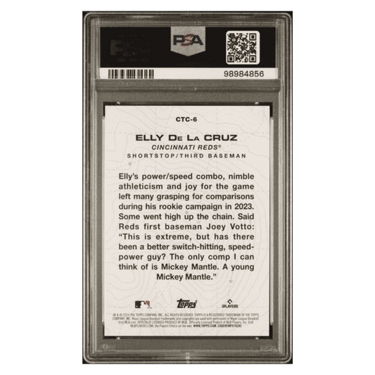 Elly De La Cruz PSA 9 2024 Topps City to City Rookie RC Card #CTC6
