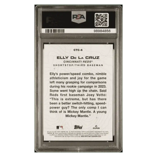 Elly De La Cruz PSA 9 2024 Topps City to City Rookie RC Card #CTC6