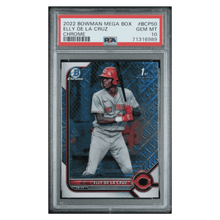 Elly De La Cruz PSA 10 2022 Bowman Mega Box Chrome Card #BCP50