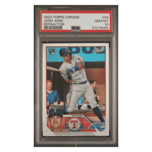 Josh Jung PSA 10 2023 Topps Chrome Refractor Rookie RC Card #93