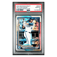 Jac Caglianone PSA 10 2024 Bowman Draft Chrome Refractor Card #BDC8