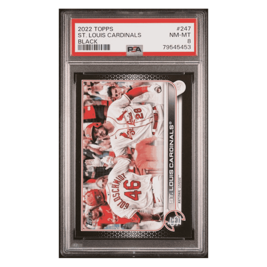 St Louis Cardinals PSA 8 2022 Topps Black #d/ 71 Card #247