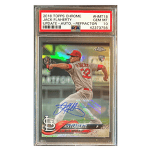 Jack Flaherty PSA 10 2018 Topps Chrome Update Autograph Refractor Rookie RC Card #HMT18