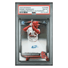 Rainiel Rodriguez PSA 8 2025 Bowman Chrome Prospect Autograph Card #CPARR