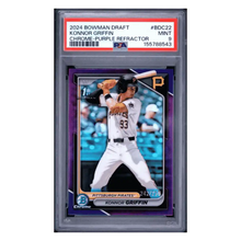 Konnor Griffin PSA 9 2024 Bowman Draft Chrome Purple Refractor #d/ 250 Card #BDC22