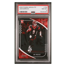 Joe Burrow PSA 8 2020 Panini Absolute Rookie RC Card #158