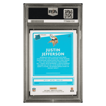 Justin Jefferson PSA 9 2020 Panini Donruss Optic Holo Rated Rookie Card #163