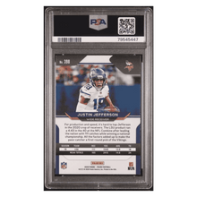 Justin Jefferson PSA 9 2020 Panini Prizm Rookie RC Card #398