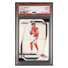Bo Nix PSA 9 2024 Panini Prizm Silver Rookie RC Card #309