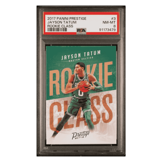 Jayson Tatum PSA 8 2017 Panini Prestige Rookie Class Card #3