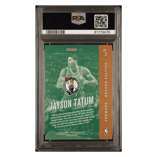 Jayson Tatum PSA 8 2017 Panini Prestige Rookie Class Card #3