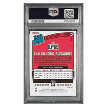 Shai Gilgeous-Alexander PSA 9 2019 Panini Donruss Optic Shock Rated Rookie Card #162