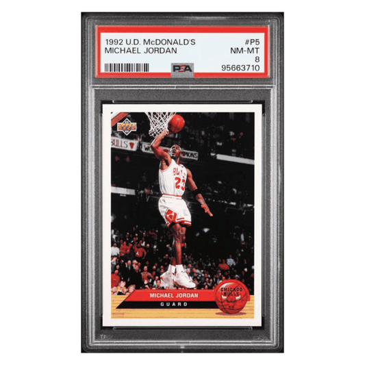 Michael Jordan PSA 8 1992 Upper Deck McDonalds Card #P5