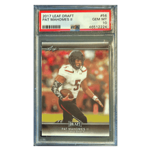 Patrick Mahomes PSA 10 2017 Leaf Rookie RC Card #56