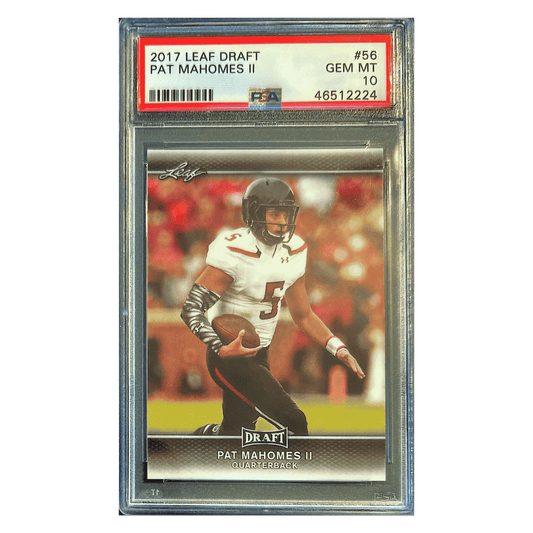 Pat Mahomes PSA 10 2017 Leaf Rookie RC Card #56