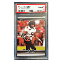 Patrick Mahomes PSA 10 2017 Leaf Rookie RC Card #56