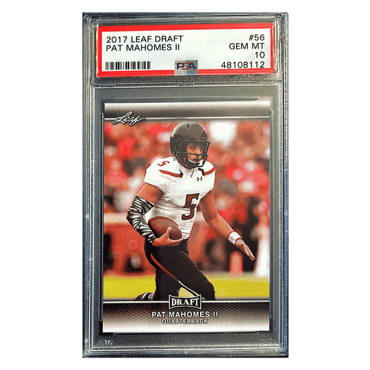 Pat Mahomes PSA 10 2017 Leaf Rookie RC Card #56