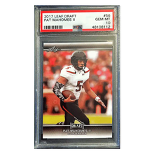 Patrick Mahomes PSA 10 2017 Leaf Rookie RC Card #56