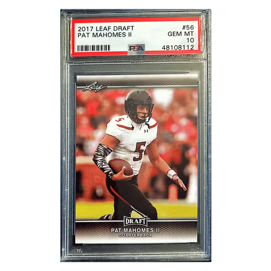 Patrick Mahomes PSA 10 2017 Leaf Rookie RC Card #56