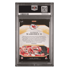 Patrick Mahomes PSA 9 2020 Panini Prizm Brilliance Green Prizm Card #9