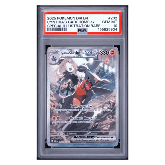 Cynthia's Garchomp ex PSA 10 2025 Pokemon Destined Rivals Special Illustration Rare Card #232