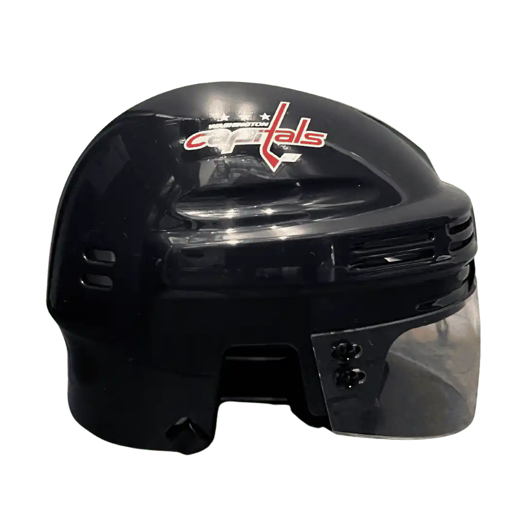 Nicklas Bäckström Washington Capitals Autographed Mini Replica Blue Helmet - JSA COA