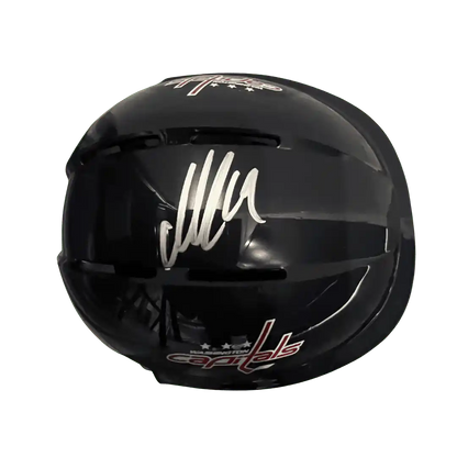 Nicklas Bäckström Washington Capitals Autographed Mini Replica Blue Helmet - JSA COA