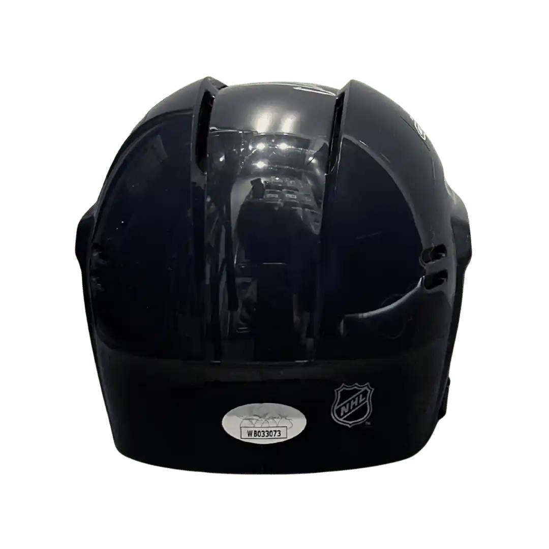 Nicklas Bäckström Washington Capitals Autographed Mini Replica Blue Helmet - JSA COA