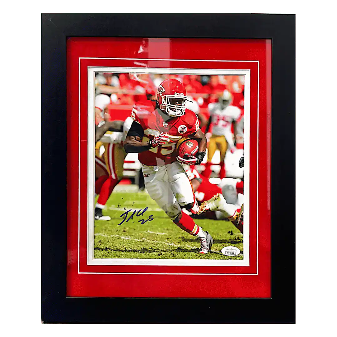Jamaal Charles Kansas City Chiefs Autographed Framed 8x10 Photo - JSA COA