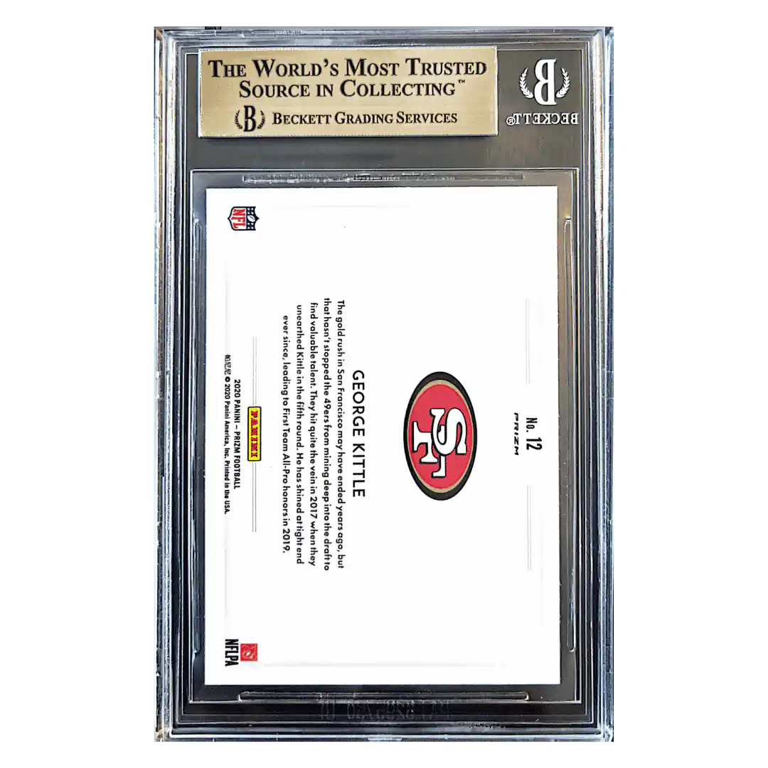 George Kittle BGS 9.5 2020 Panini Prizm Color Blast Case Hit Card #12
